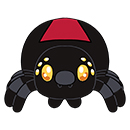 Mini Squishable Black Widow Spider thumbnail